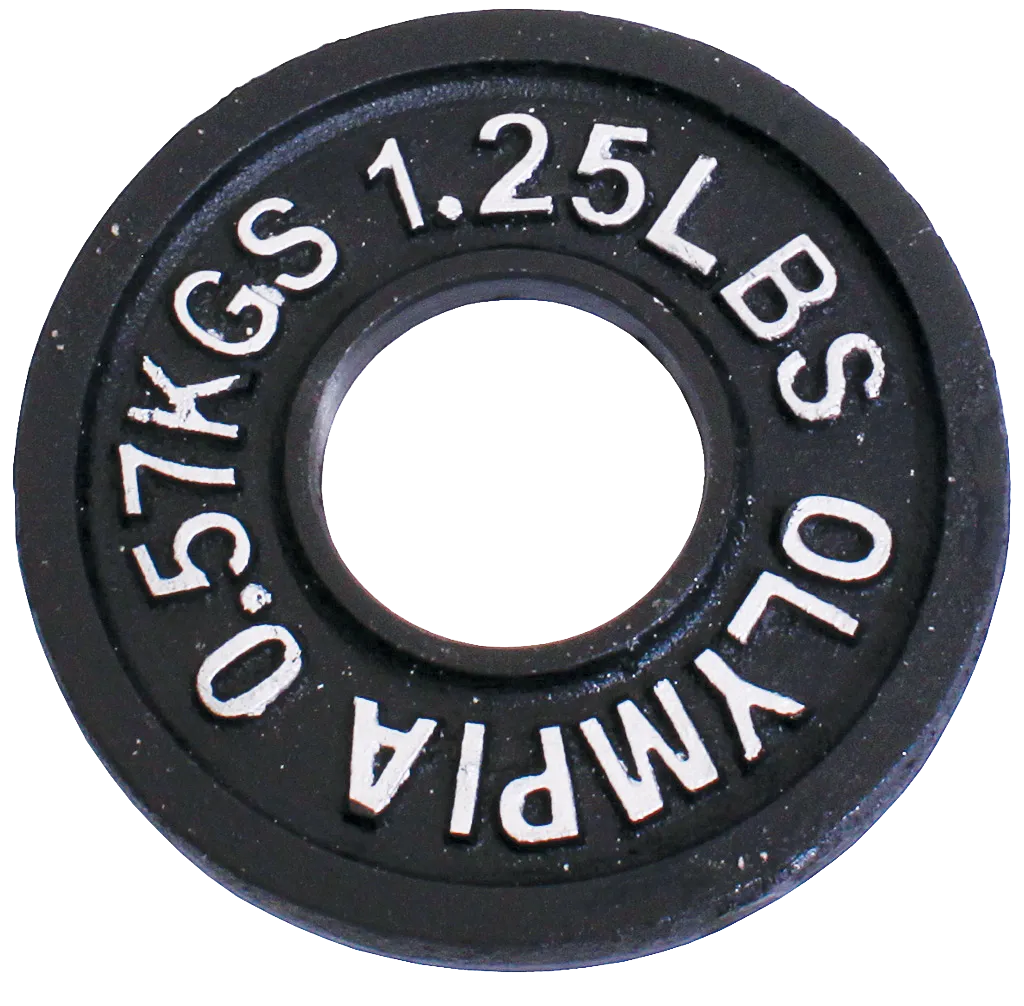 1 1/4 lb. Cast Iron Olympic Plates