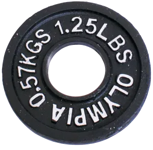 1 1/4 lb. Cast Iron Olympic Plates