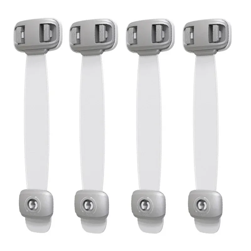 1/3/4Pcs/lot Baby Safety Drawer Door Lock Multi-Function Child Protection Anti-Pinch Cabinet Refrigerator Safety Buckle Plastic