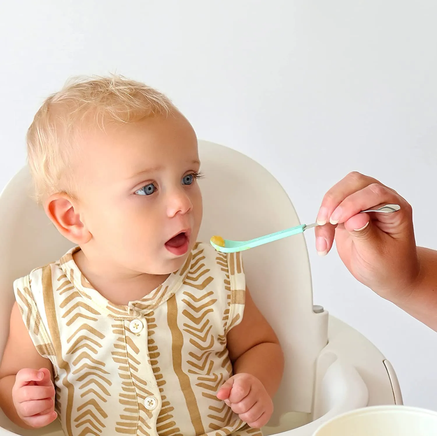 2-in-1 Silicone & Stainless Steel Feeding Spoons (3 Pack)