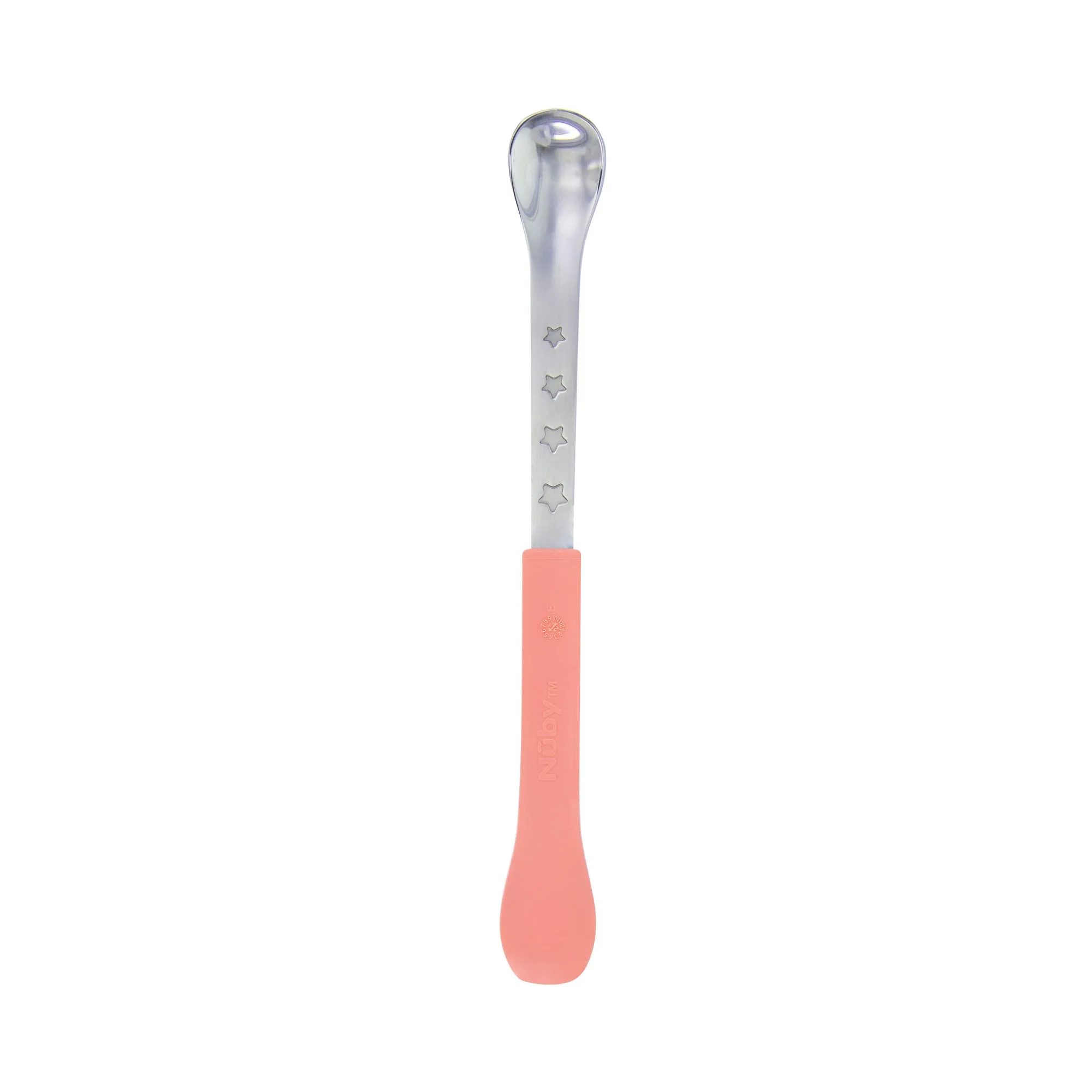 2-in-1 Silicone & Stainless Steel Feeding Spoons (3 Pack)