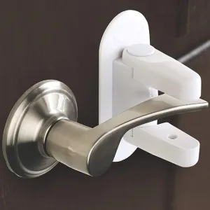 2-Pack Door Lever Lock – Child Proof Door Handle Safety with Adhesives