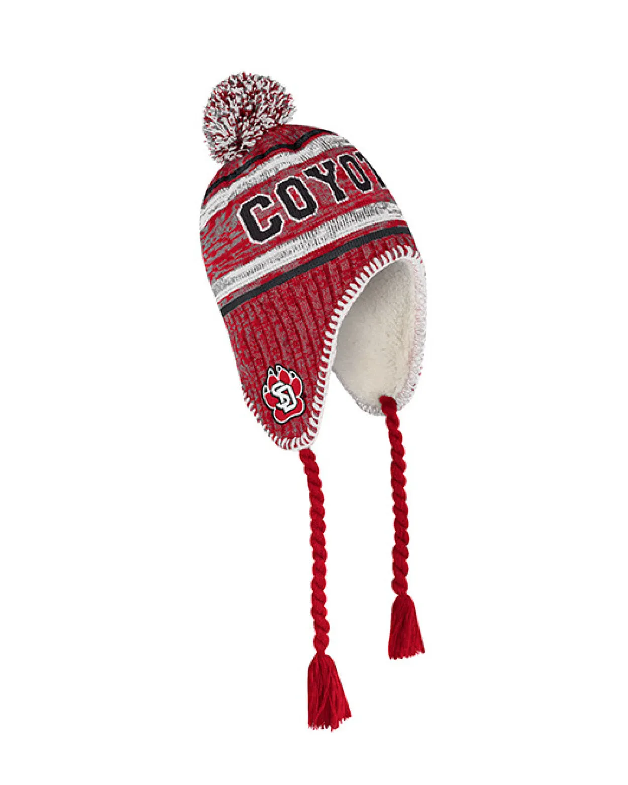 2023 Colosseum Unisex Red Earflap Beanie