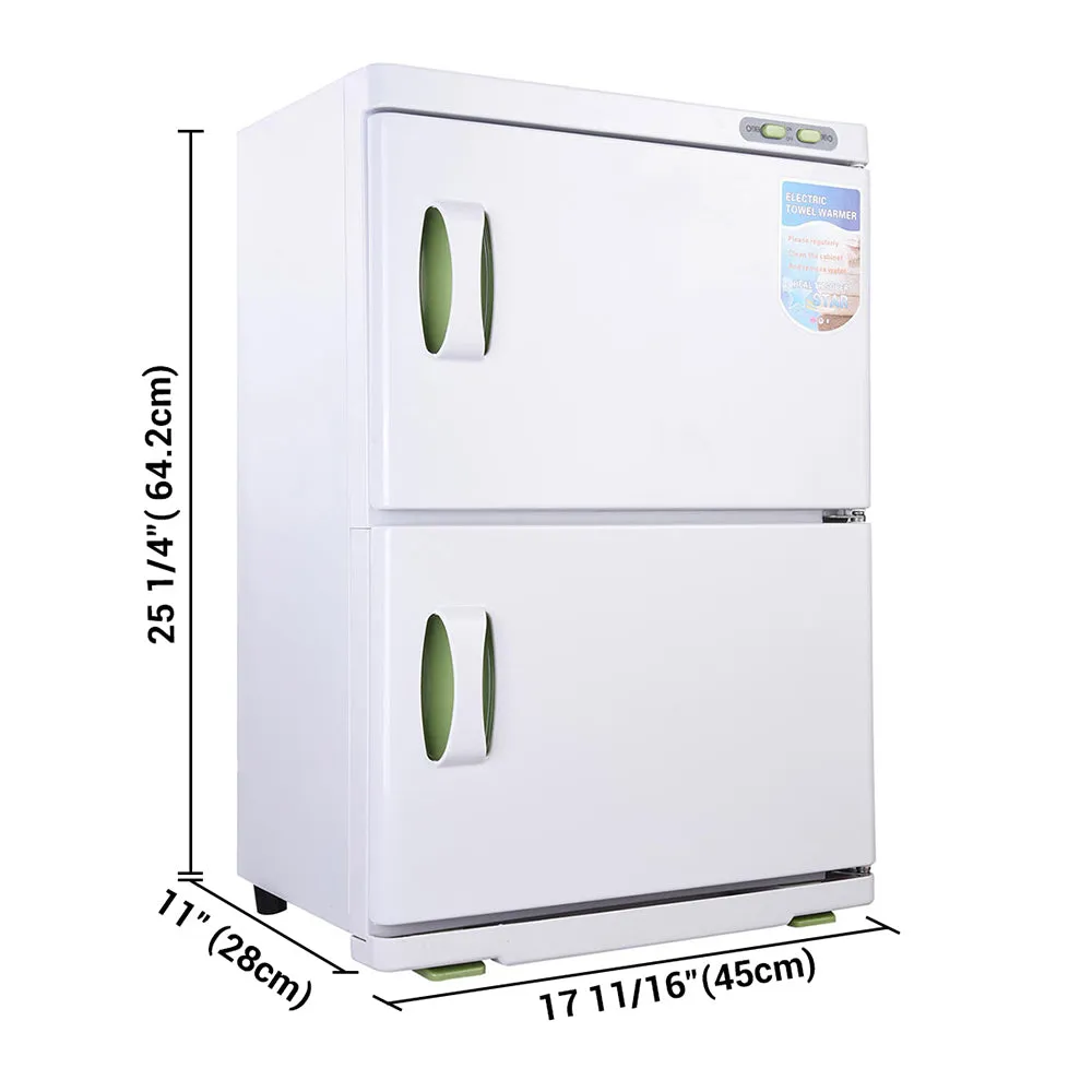46L Dual Towel Warmer Cabinet with Sterilizer