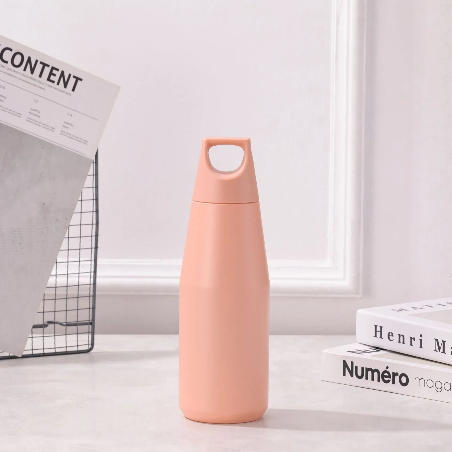 580ml Orange 316 Stainless Steel Insulated Bottle | American Tapered Design | Outdoor Sports Flask