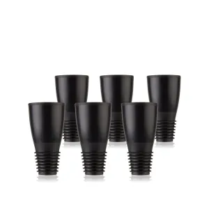 Alchemi Repour Wine Saving Bottle Stoppers (Set of 6)