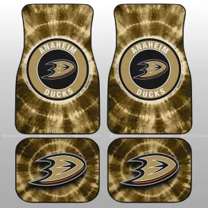 Anaheim Ducks Car Floor Mats Custom Tie Dye Car Accessories