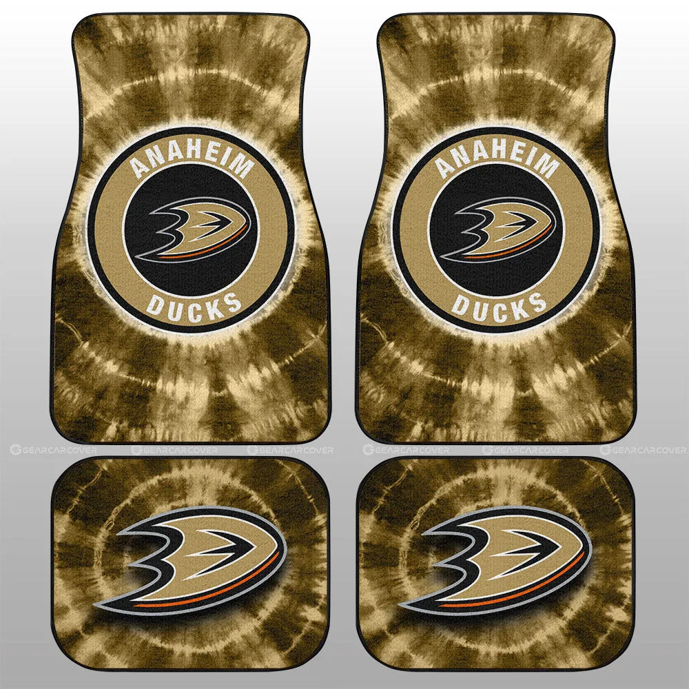Anaheim Ducks Car Floor Mats Custom Tie Dye Car Accessories