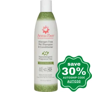 Aroma Paws - Pet Shampoo & Conditioner - Allergen Free Gentle - 13.5OZ