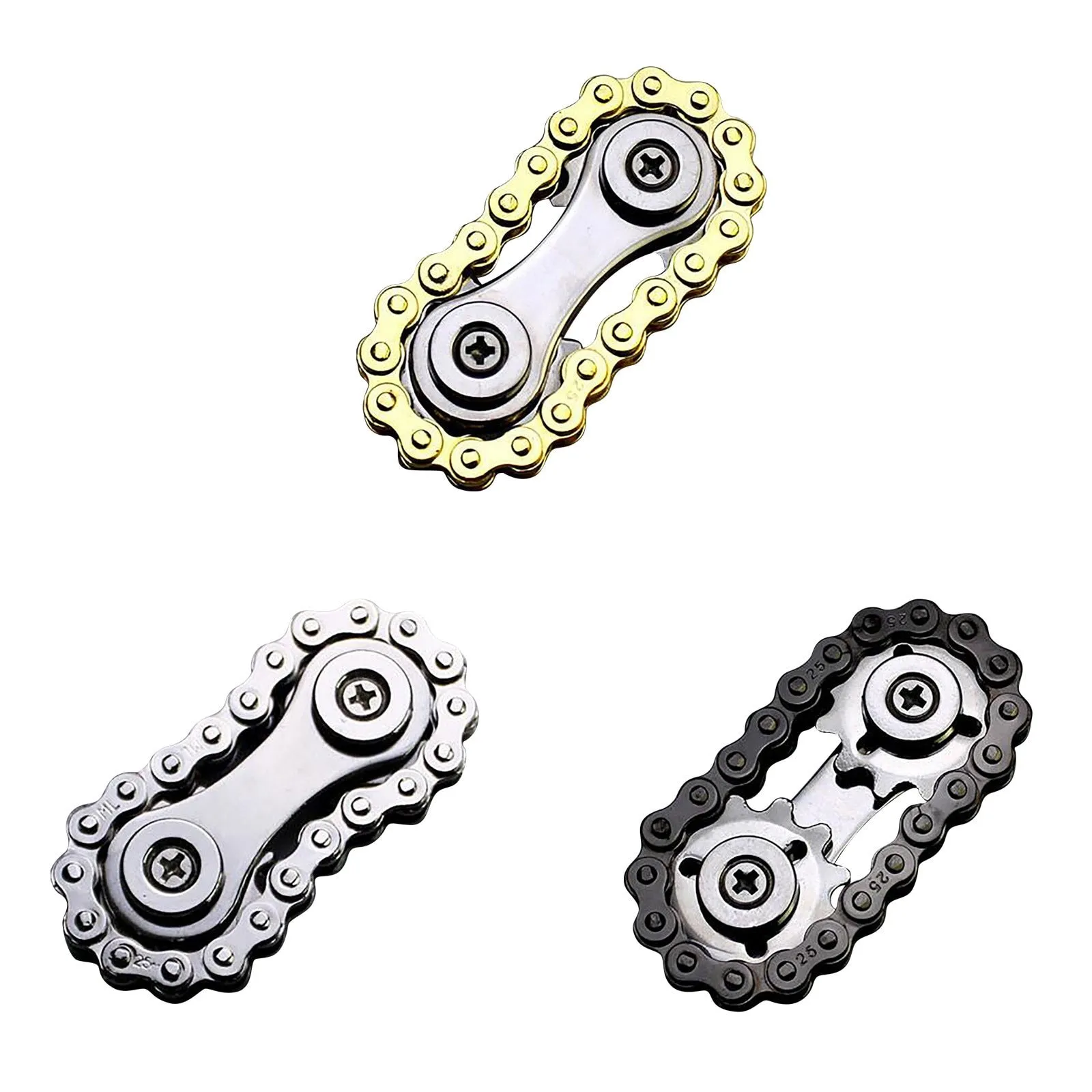 Bike Chain Fidget Spinner Toy | 9 Gear Metal Fidget Spinner | Sprocket