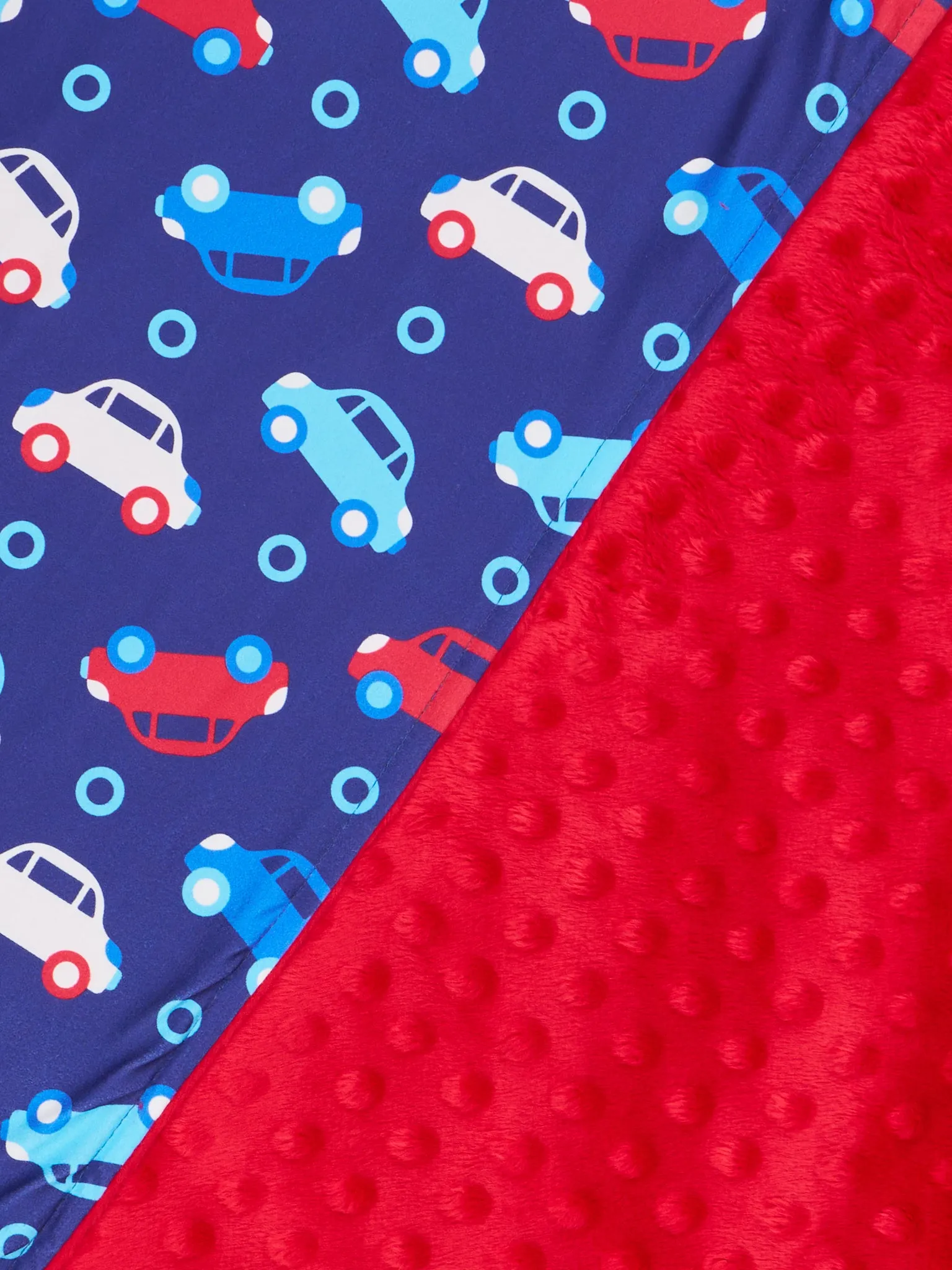 Blue Allover Print Minky Blankets