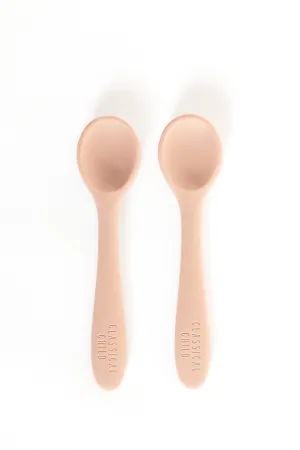 Blush Silicone Spoon 2 Pack