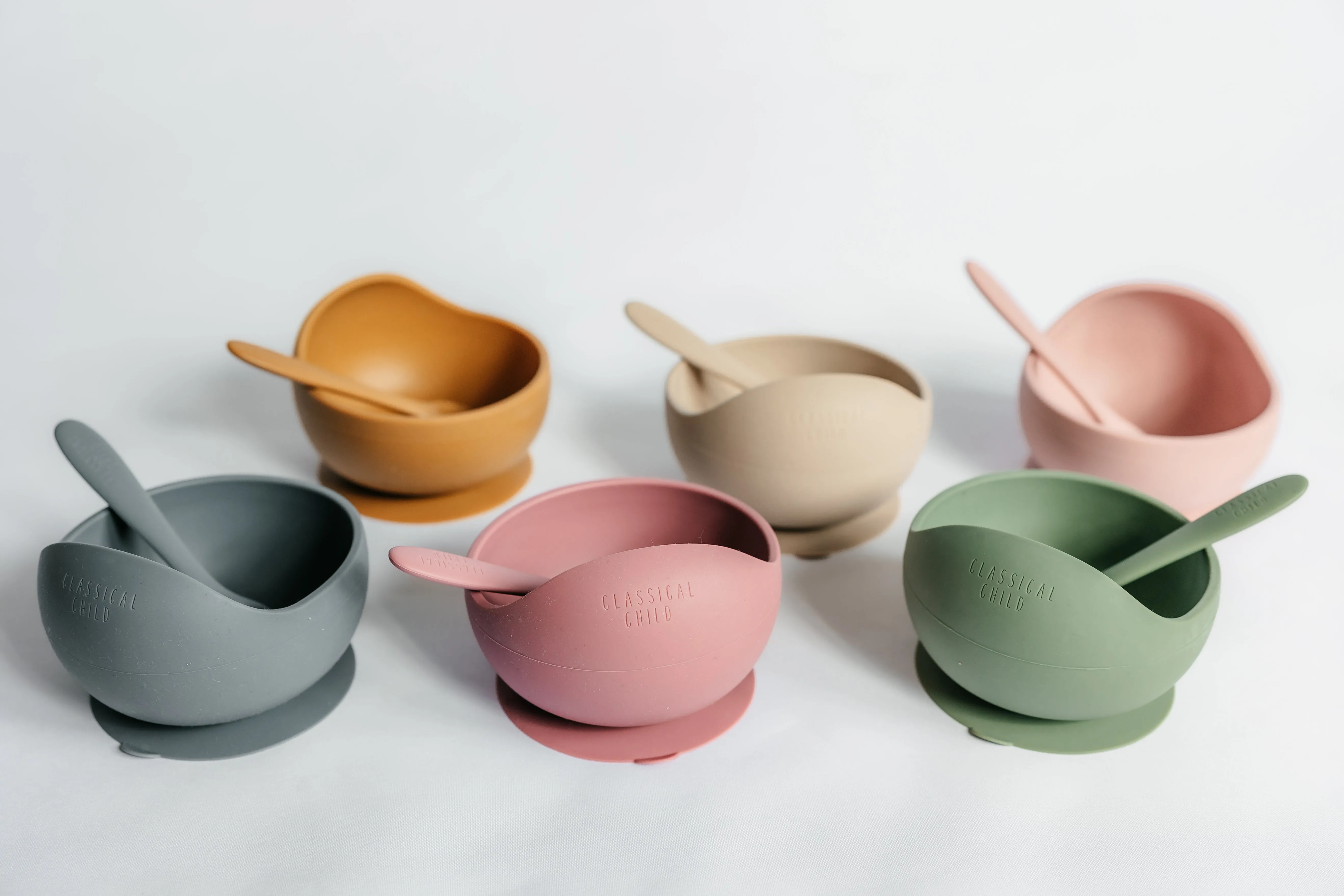 Blush Silicone Suction Bowl