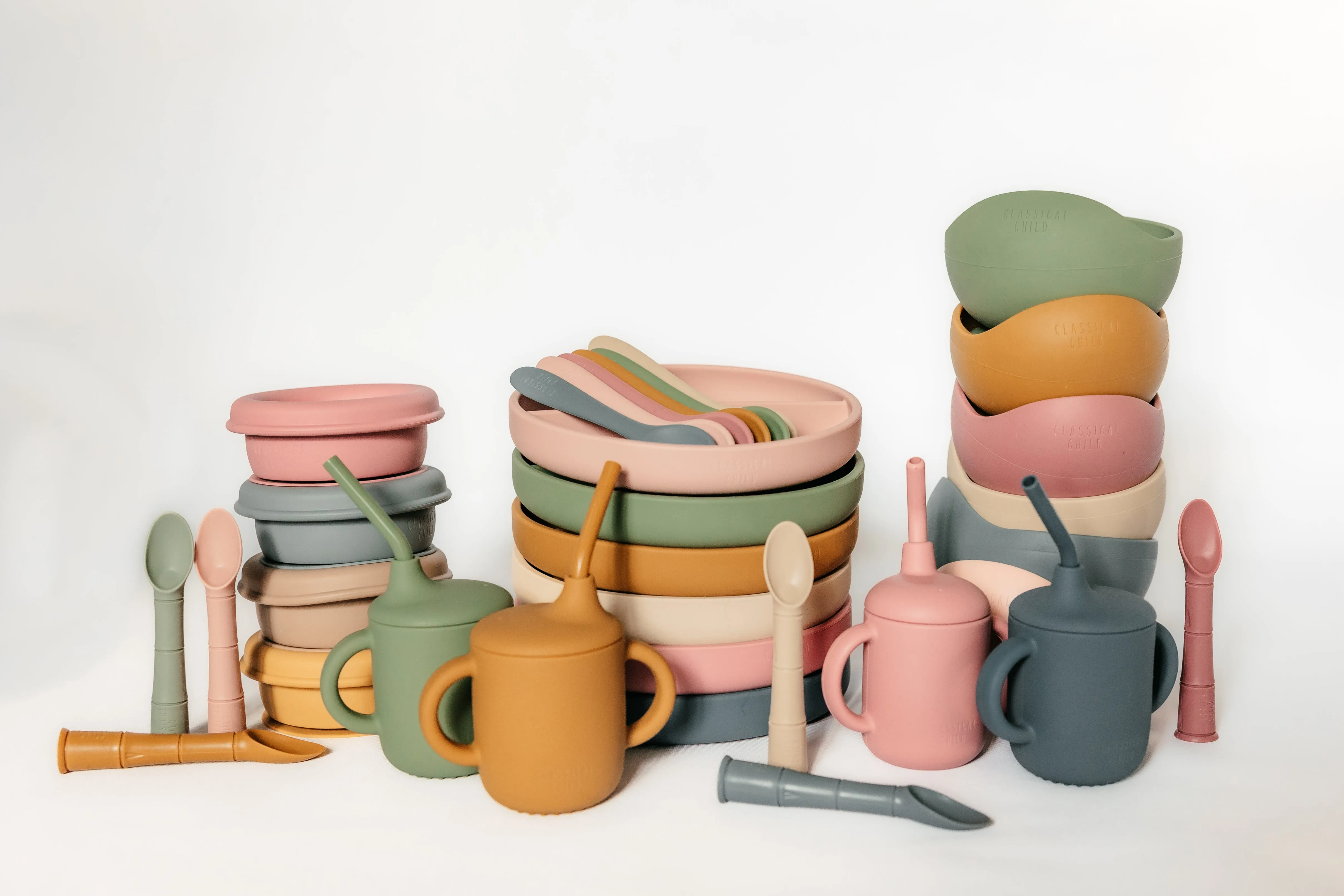 Blush Silicone Suction Bowl