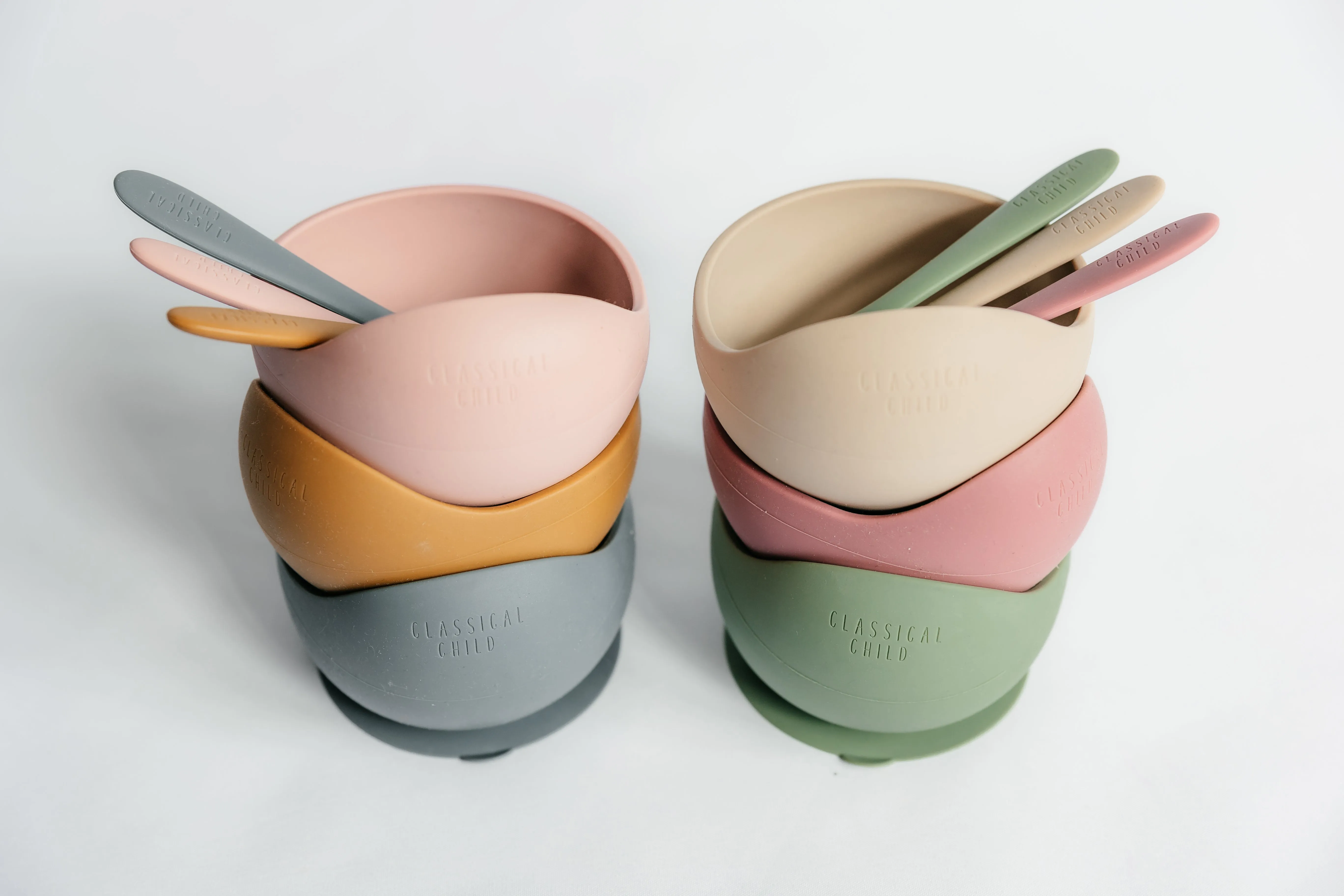 Blush Silicone Suction Bowl