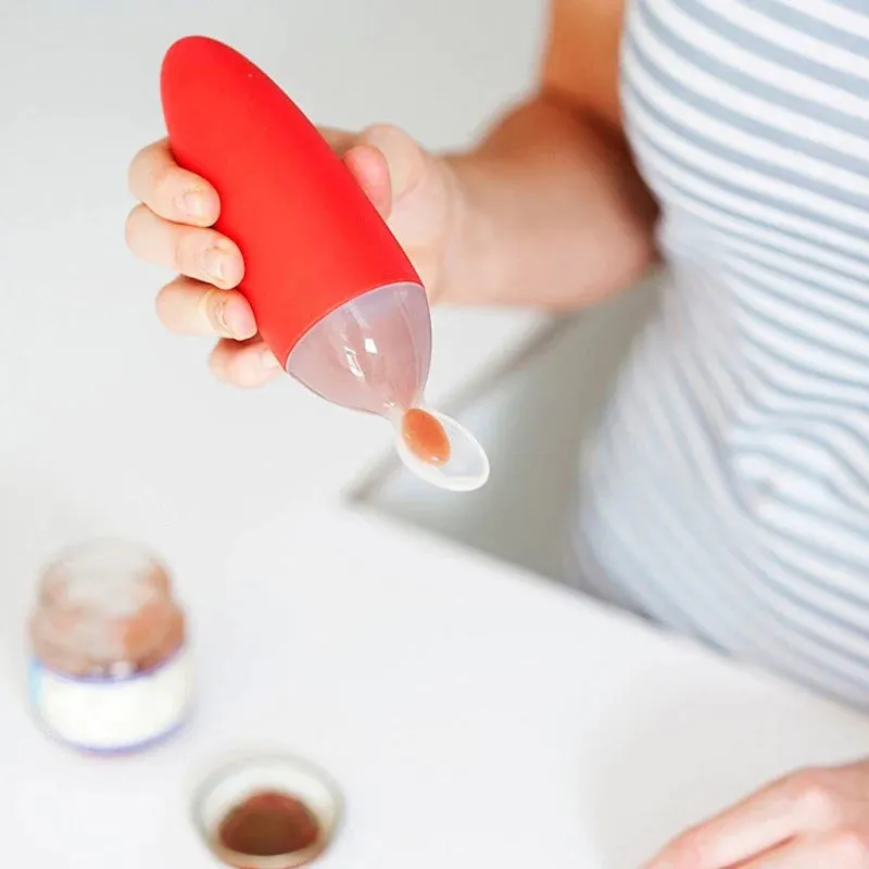 Boon Squirt Baby Food Dispensing Spoon -Orange