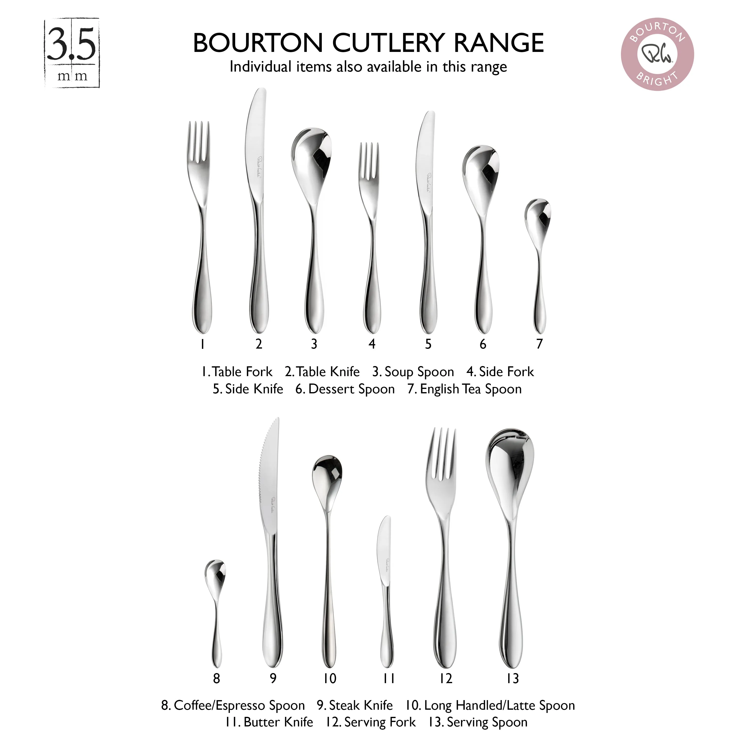 Bourton Bright Serving Set, 3 Piece