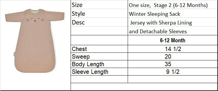 Cat Nap - Premium Sleep Sack - Sherpa Lined with Sleeves