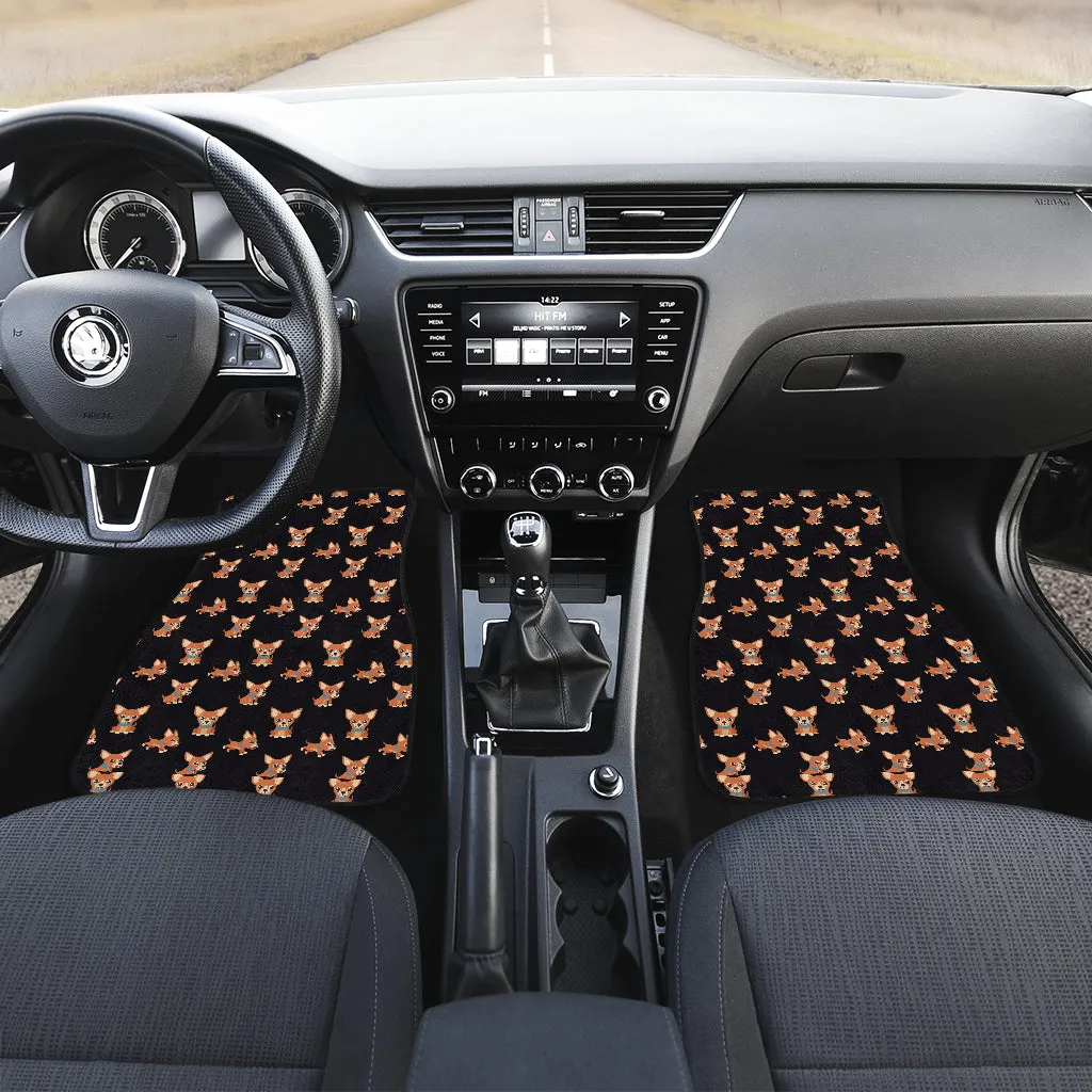 Chihuahua Cartoon Car Mats (Front & Back)
