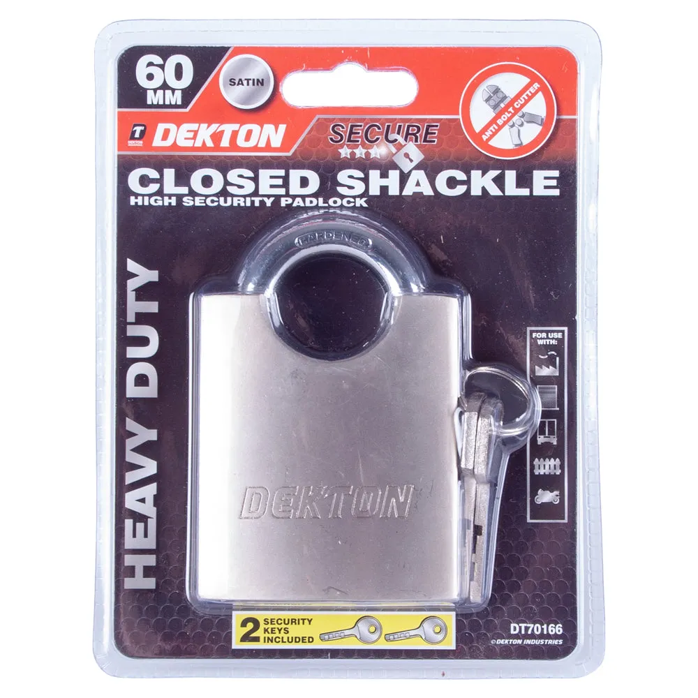 Closed Shackle Padlock 60mm