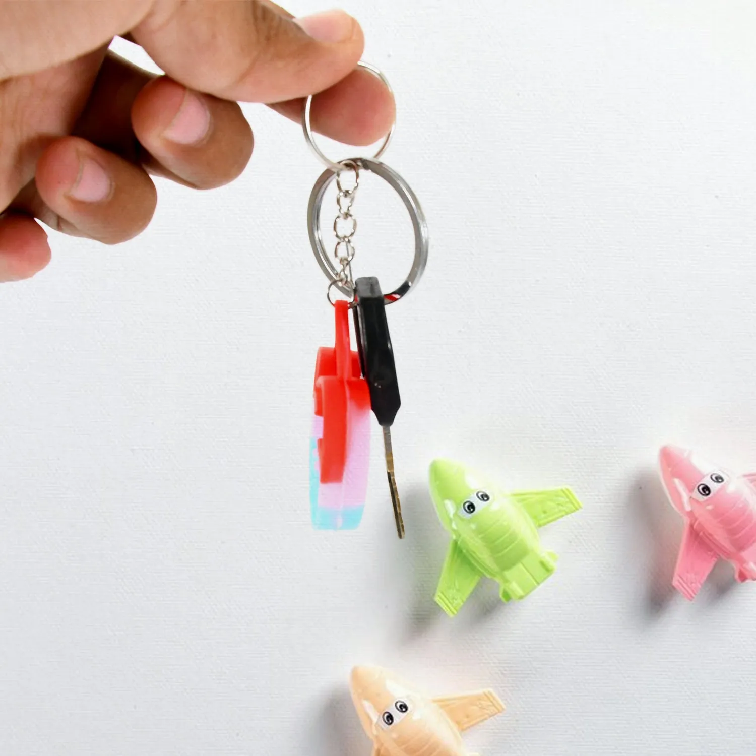 Compact Silicone Pop It Keychain Fidget Toy