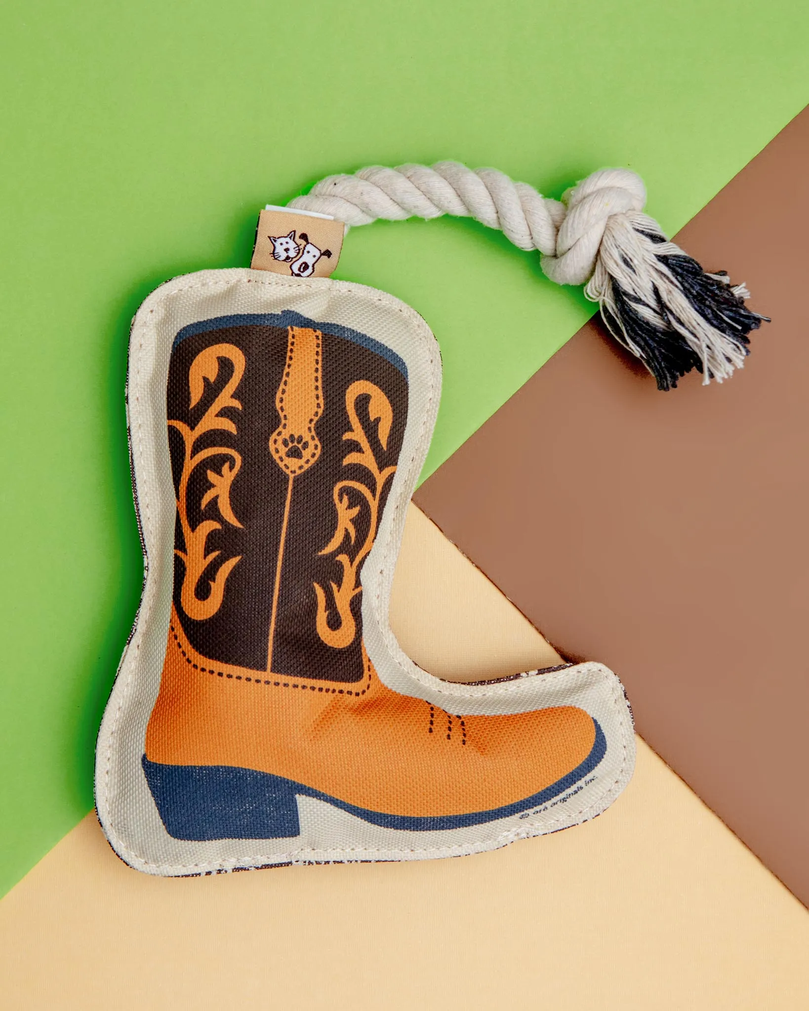 Cowboy Boot Rope Dog Toy
