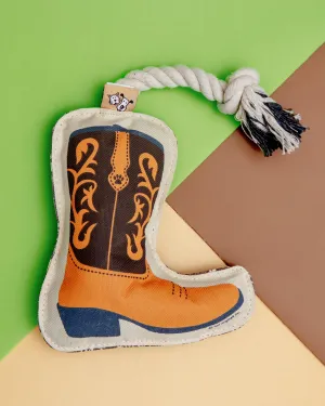 Cowboy Boot Rope Dog Toy
