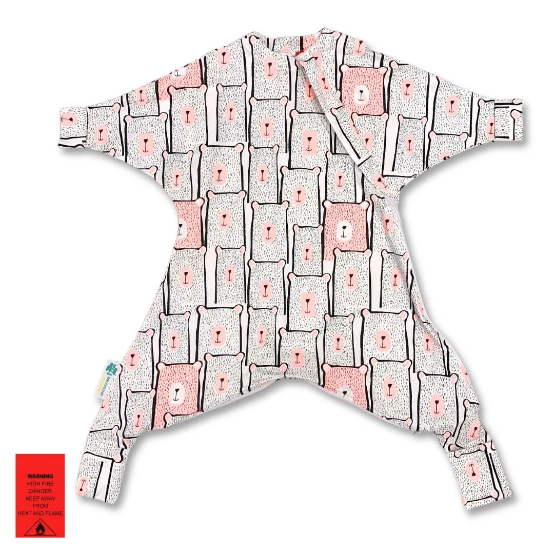 Cozy Toddler Suit (with legs) - Pinky Bears (All Seasons)