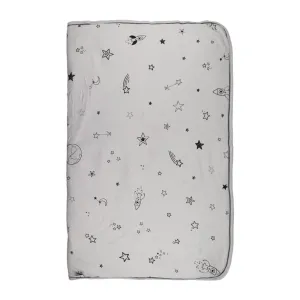 Crib Blanket Stars Grey