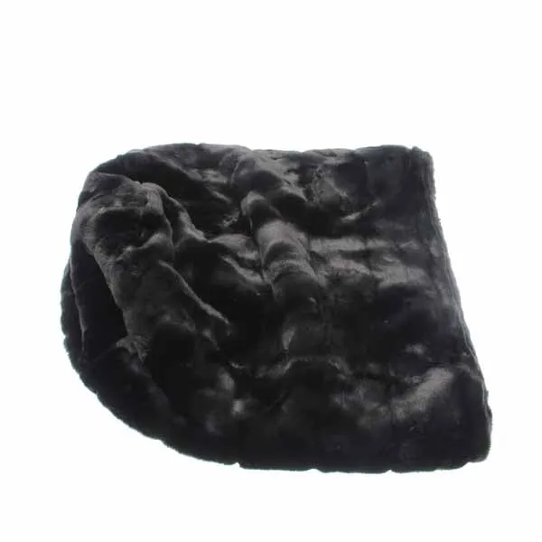cuddle cup bed - black with black curly sue