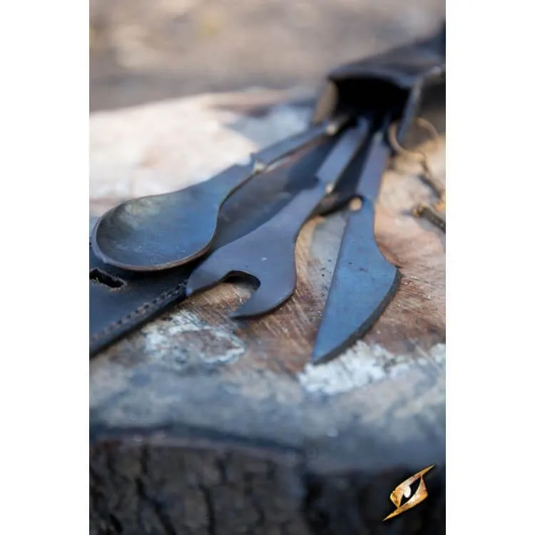 Cutlery W. Leather Hanger