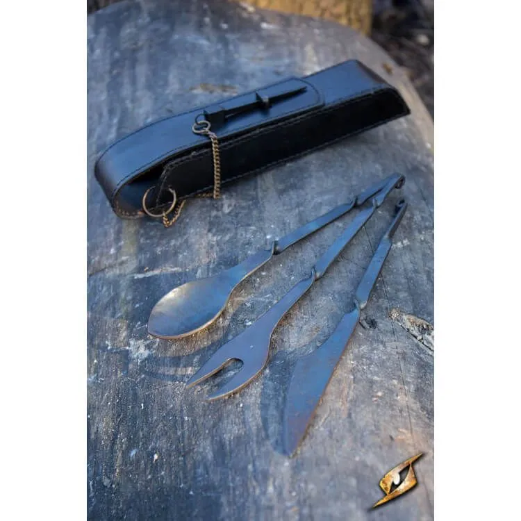 Cutlery W. Leather Hanger