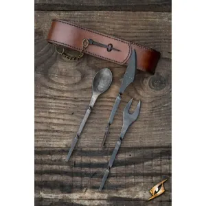 Cutlery W. Leather Hanger