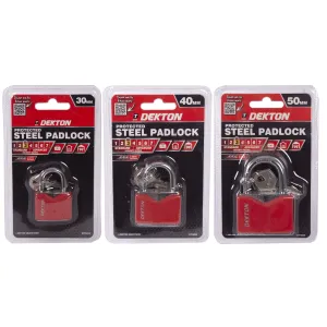 Dekton Protected Steel Padlock