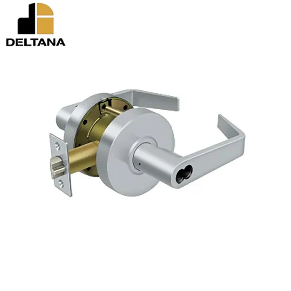 Deltana - Commercial Entry IC Core Grade 2 - Clarendon Less CYL - 2-3/4" Backset - 1-3/8" - 2" Door Thickness - Universal Handing - Optional Finish