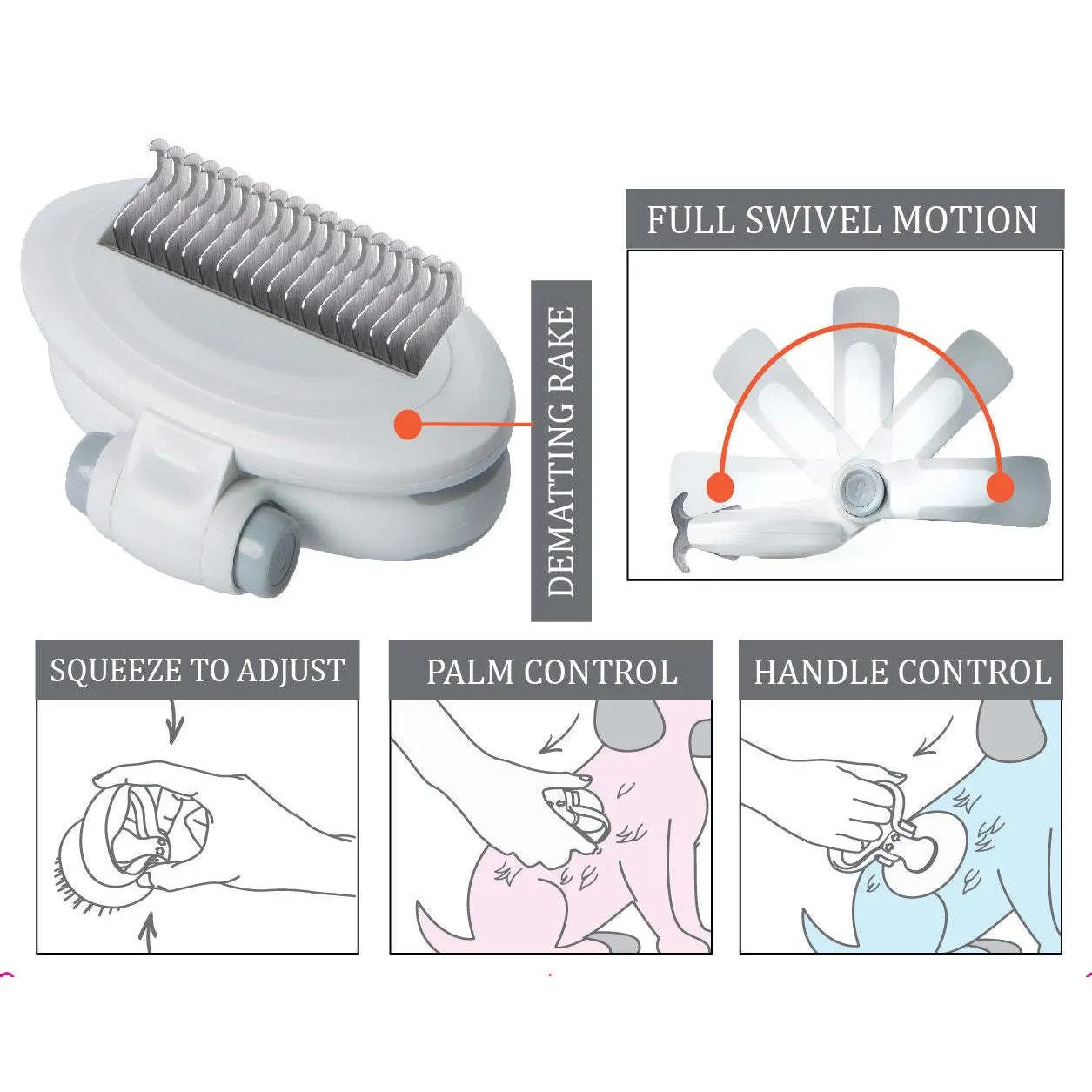 Dematting Pet Comb Care