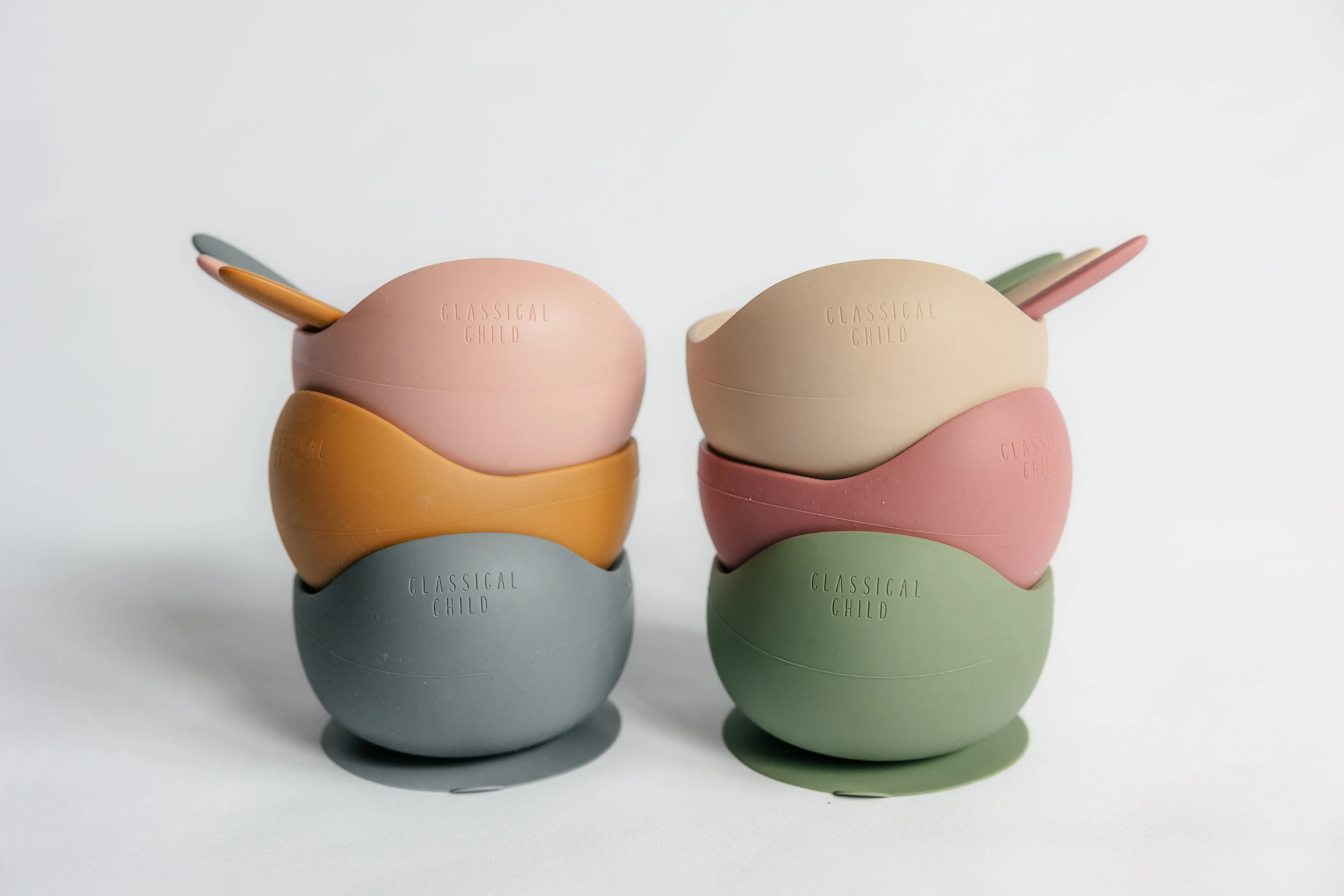Desert Rose Silicone Suction Bowl