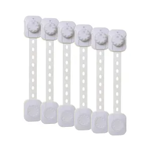 Dreambaby Twist N Lock Multi-Purpose Safety Latch White Polybag 6 pack