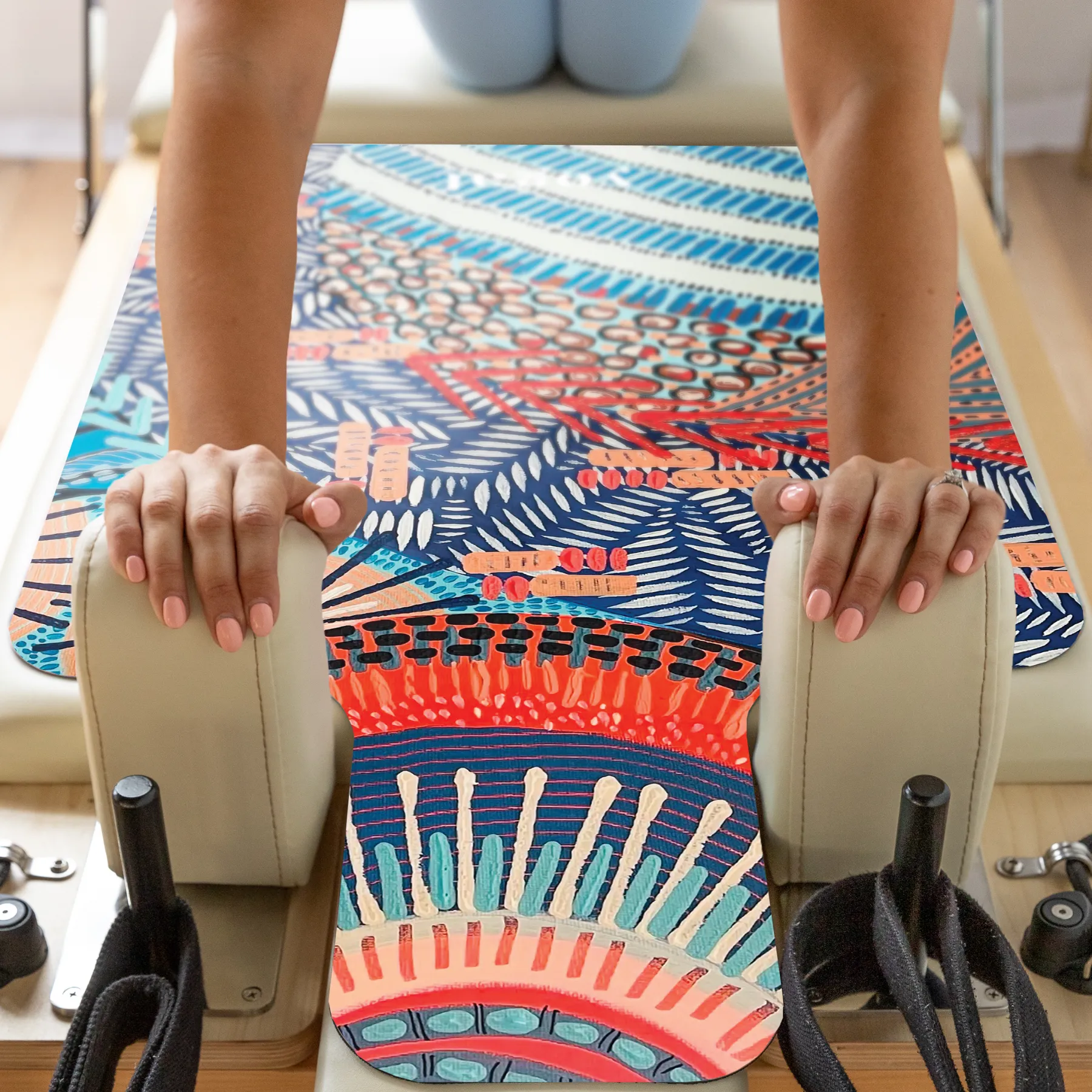 Eco-Friendly Reformer Pilates Mat - Nicole Orange
