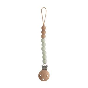 Eva Silicone Pacifier Clip - Sage
