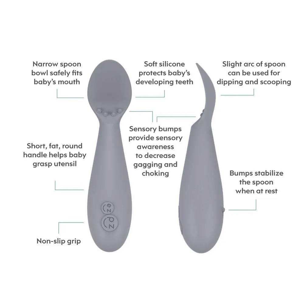 ezpz Tiny Spoon 2 Pack | Blush | Ages 4 Months  