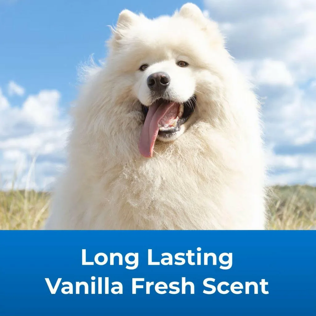 Fresh ’n Clean Whitening Snowy-Coat Shampoo For Dogs - Vanilla Scent (18 oz)