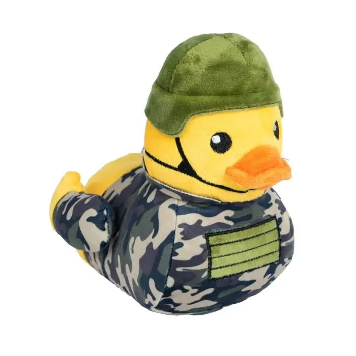 FuzzYard Waddle Squad-dle Commanduck Plush Dog Toy^^^