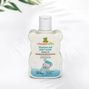 Gentle Fragrance-Free Shampoo and Body Wash for Babies - All-Natural Care 60ml