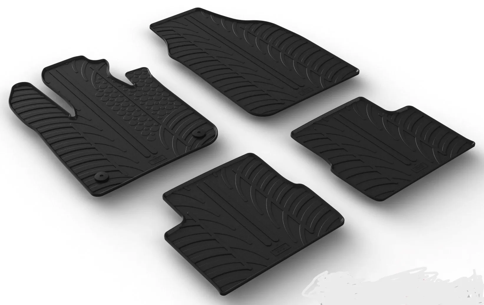GledringUSA Custom Fit Fiat 500e floor mats for 2022-2024