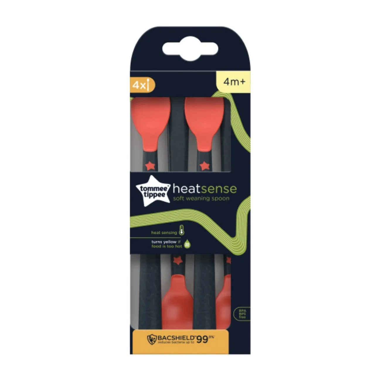 Heat Sense Soft Weaning Spoons - Pack of 4
