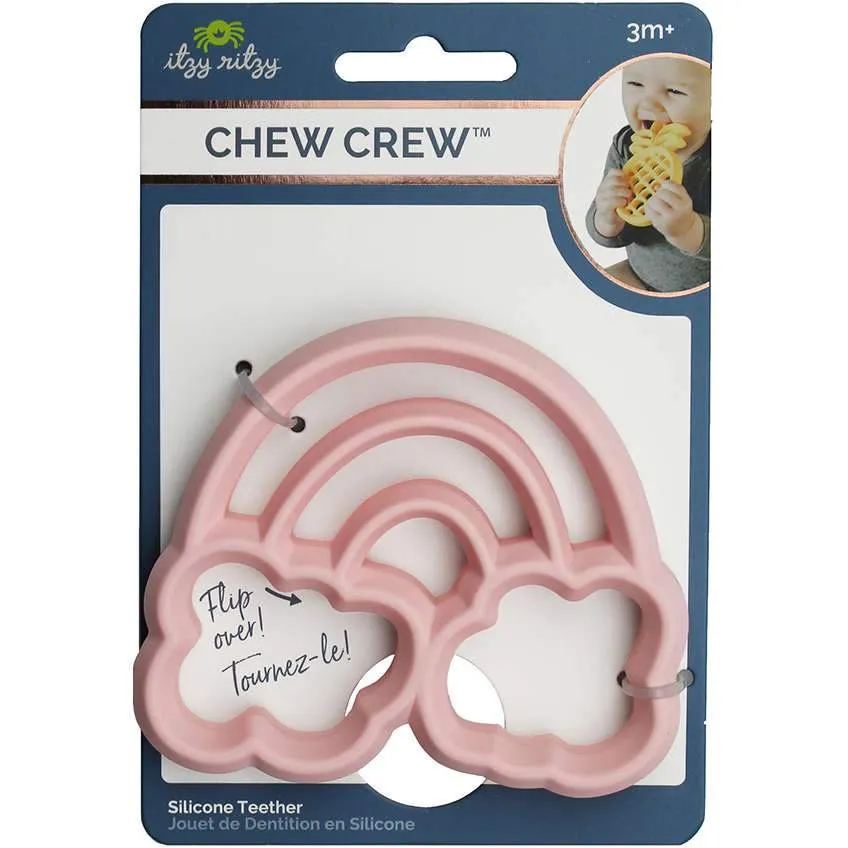 Itzy Ritzy Chew Crew Silicone Teether Rainbow