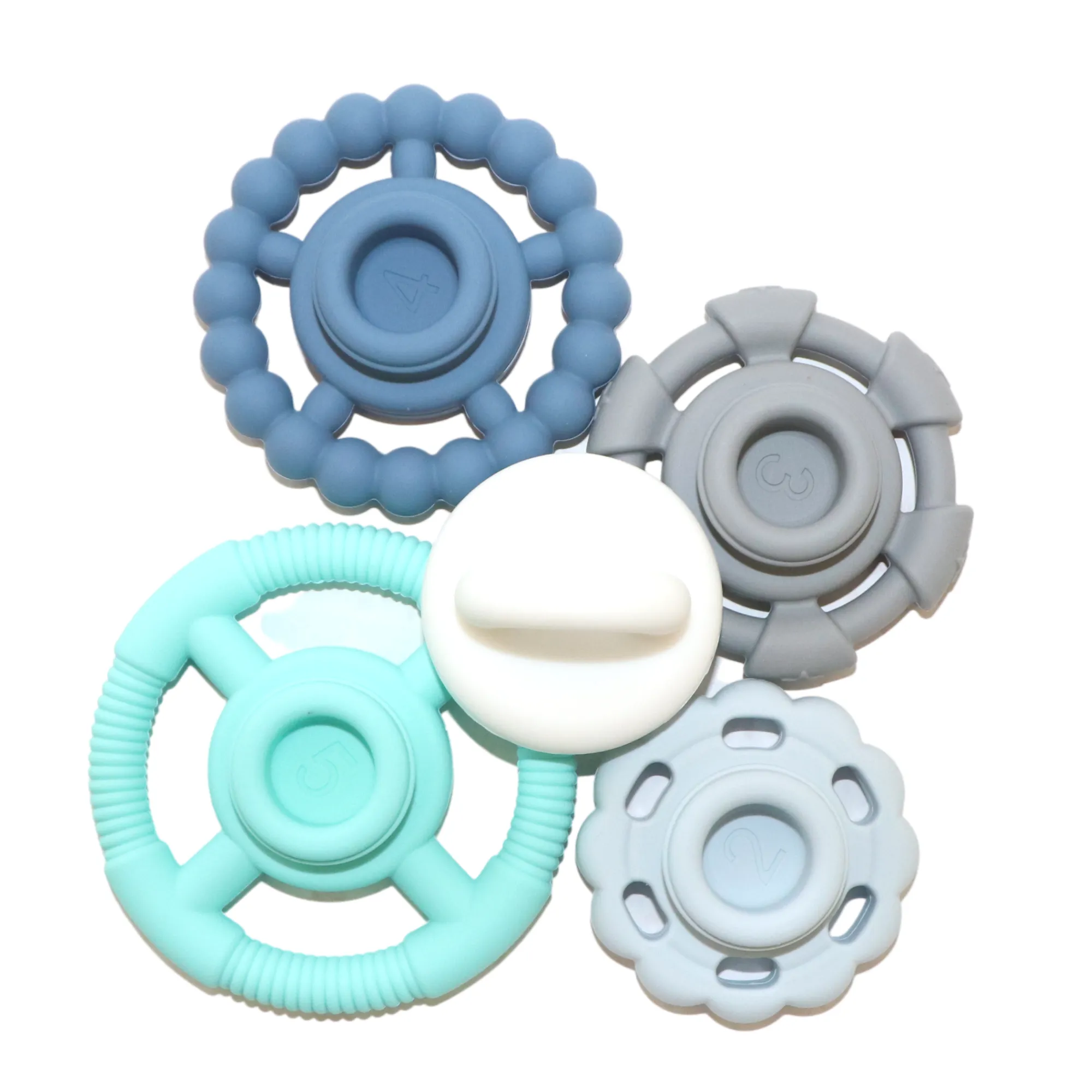 JellyStone Rainbow Stacker Teether & Toy - Ocean