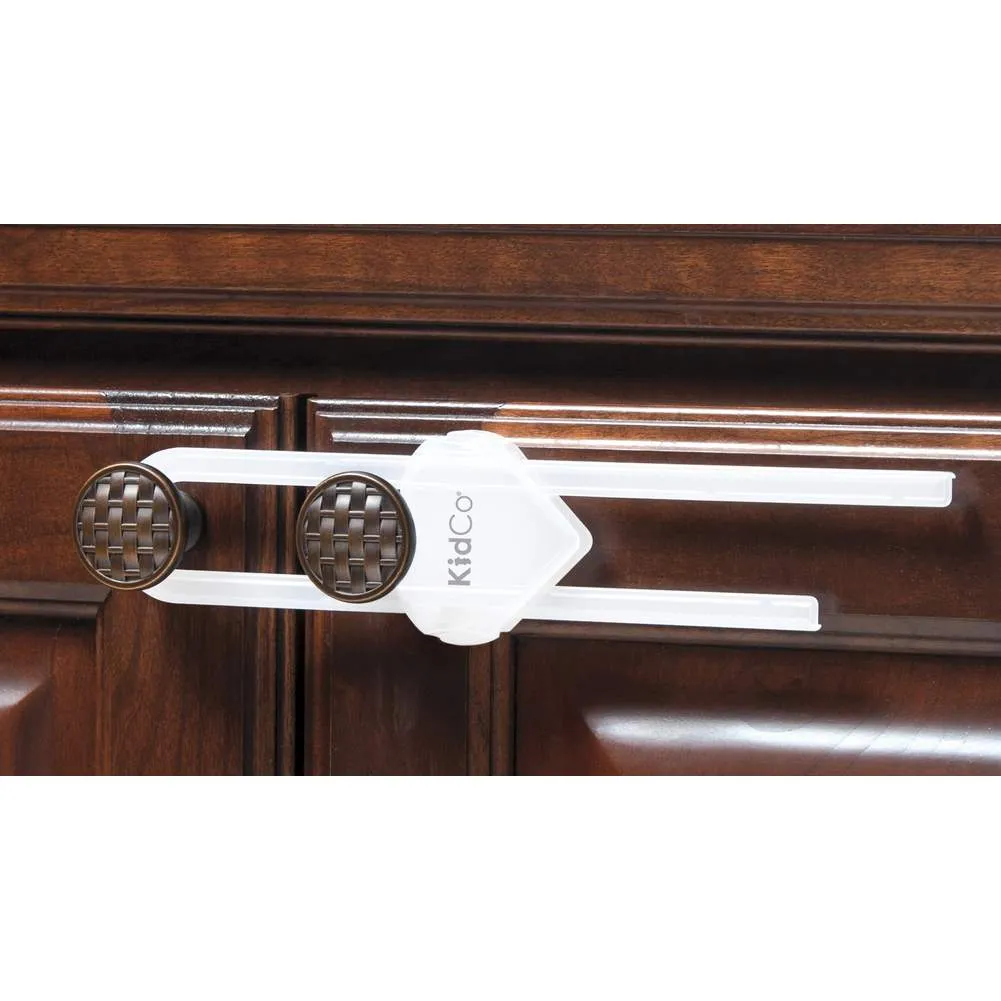 Kidco 2-Pack Sliding Cabinet Locks - White
