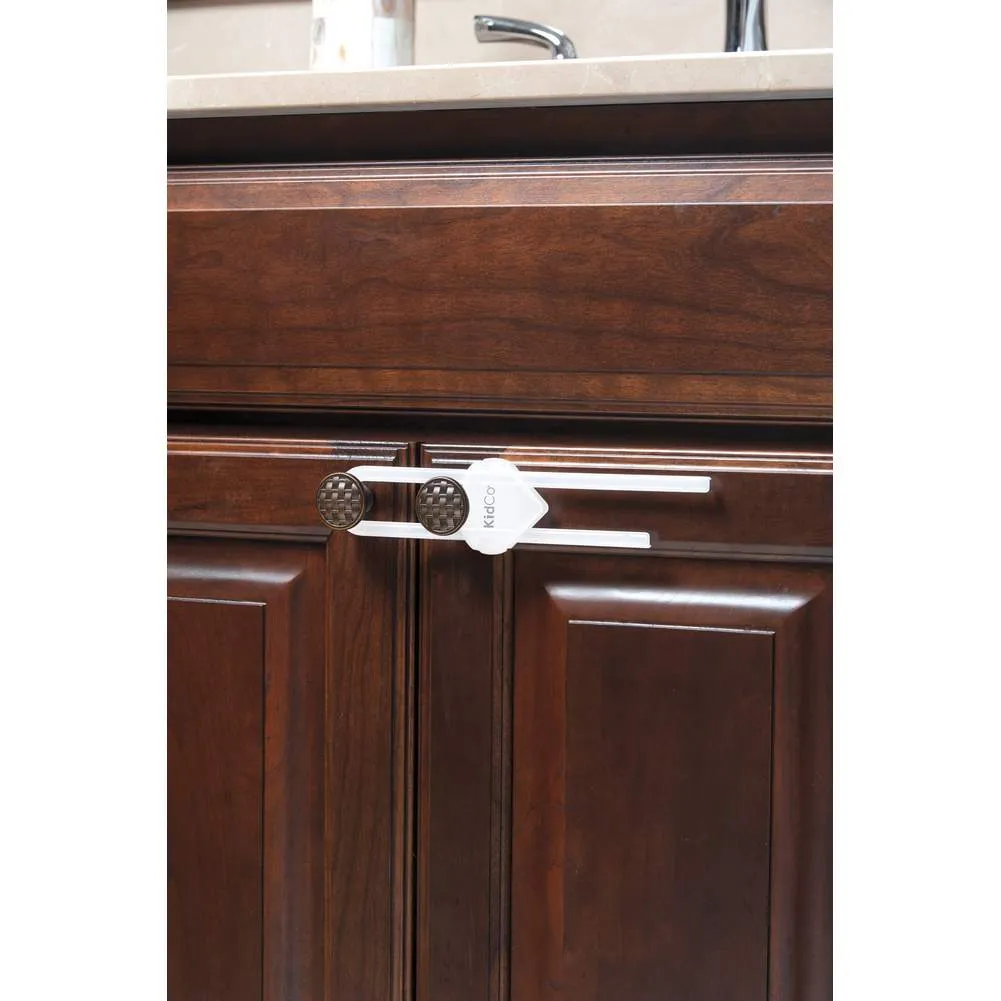 Kidco 2-Pack Sliding Cabinet Locks - White